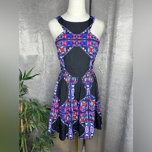 Mara Hoffman Women’s Multi Geometric Print Racerback Mini Dress Sz 2
